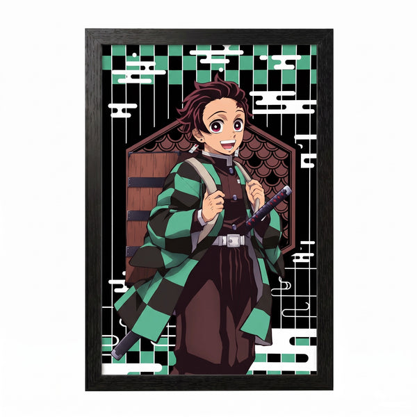 Demon Slayer - Tanjiro - 11x17 Framed Gel Coat