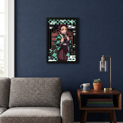 Demon Slayer - Tanjiro - 11x17 Framed Gel Coat