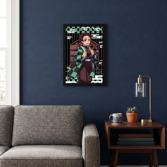 Demon Slayer - Tanjiro - 11x17 Framed Gel Coat