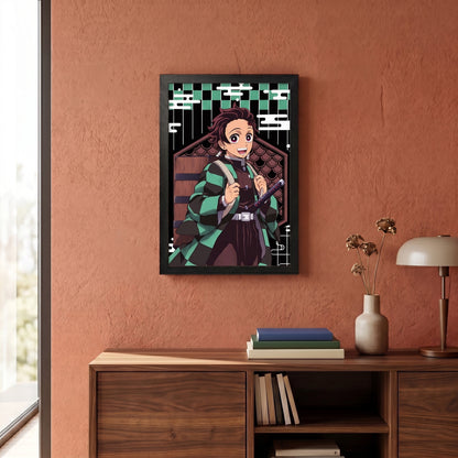Demon Slayer - Tanjiro - 11x17 Framed Gel Coat