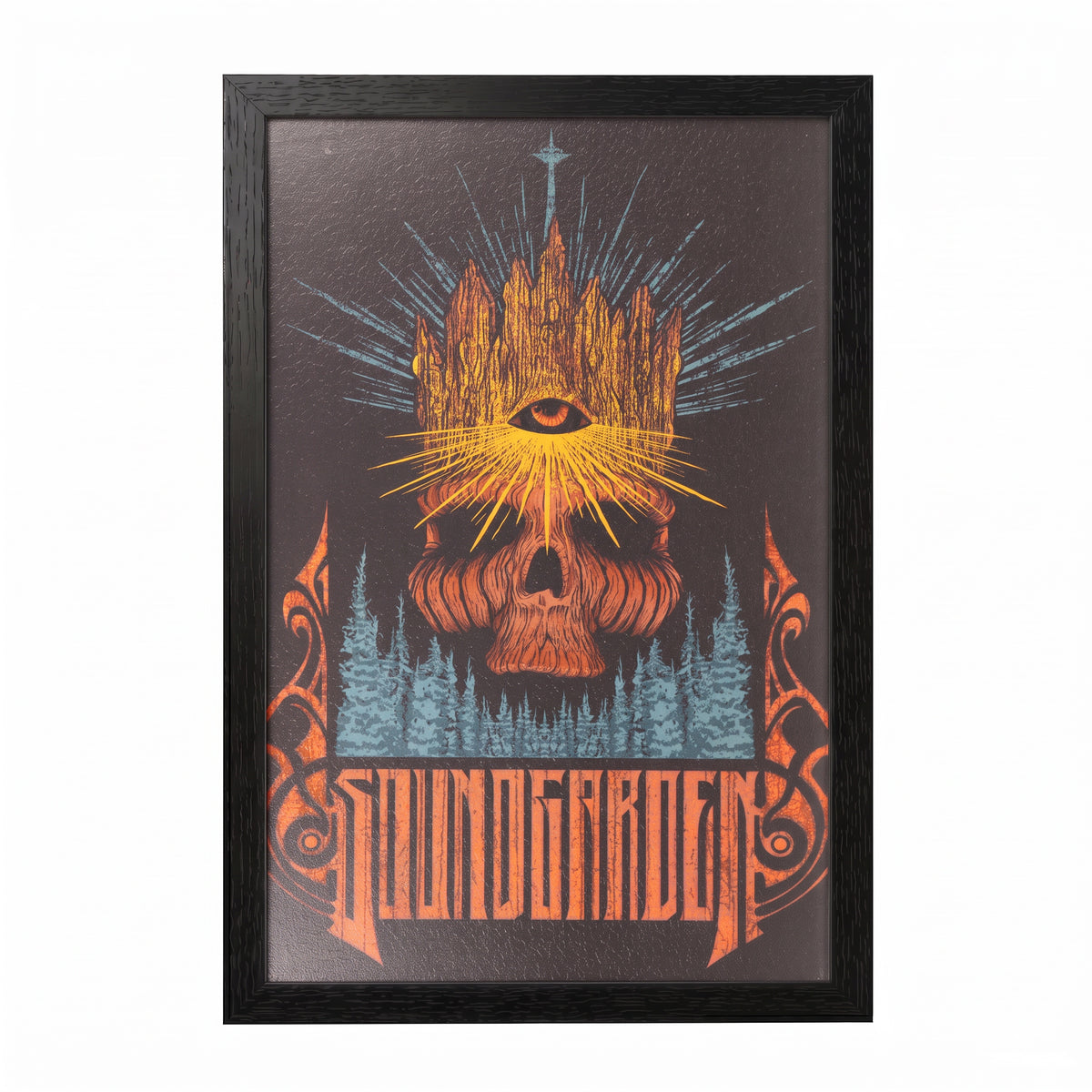 Soundgarden - Skull Through the Forest - 11x17 Framed Gel Coat