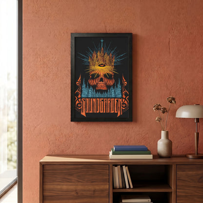 Soundgarden - Skull Through the Forest - 11x17 Framed Gel Coat
