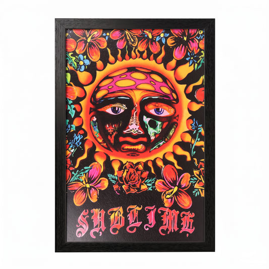Sublime - Floral 40oz Sun - 11x17 Framed Gel Coat