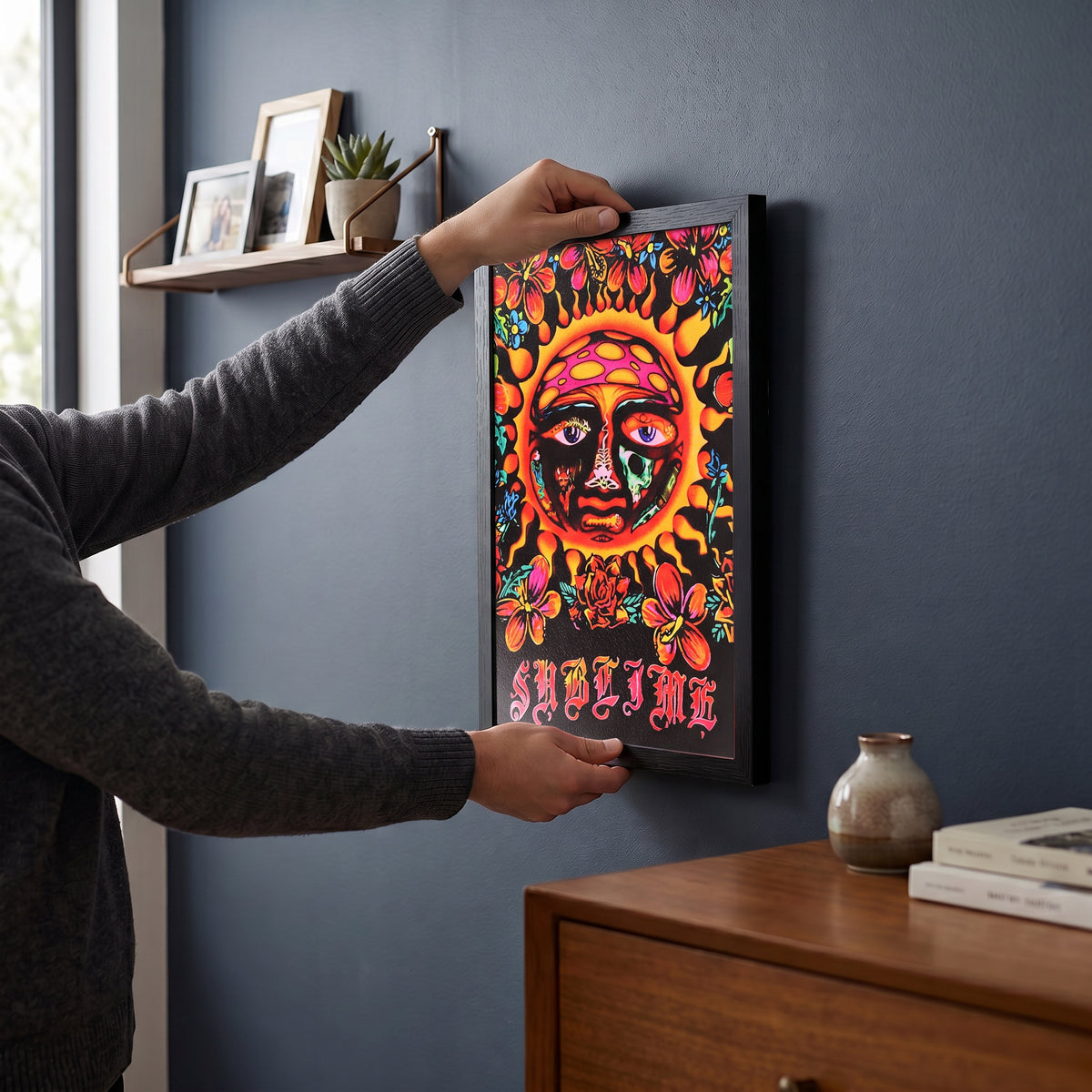 Sublime - Floral 40oz Sun - 11x17 Framed Gel Coat