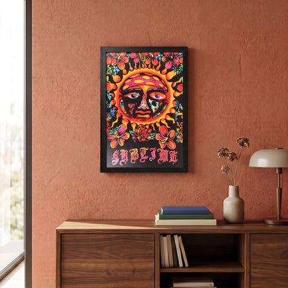 Sublime - Floral 40oz Sun - 11x17 Framed Gel Coat