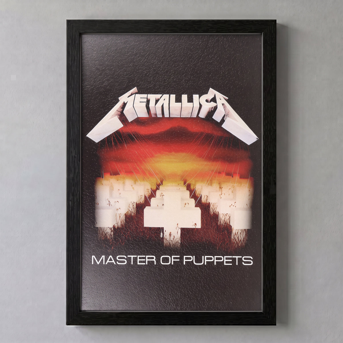 Metallica - Master of Puppets - 11x17 Framed Gel Coat