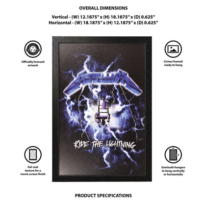 Metallica - Ride the Lightning - 11x17 Framed Gel Coat