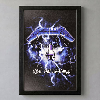 Metallica - Ride the Lightning - 11x17 Framed Gel Coat