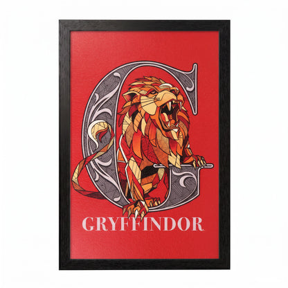 Harry Potter - Gryffindor Crest-Lion - 11x17 Framed Gel Coat