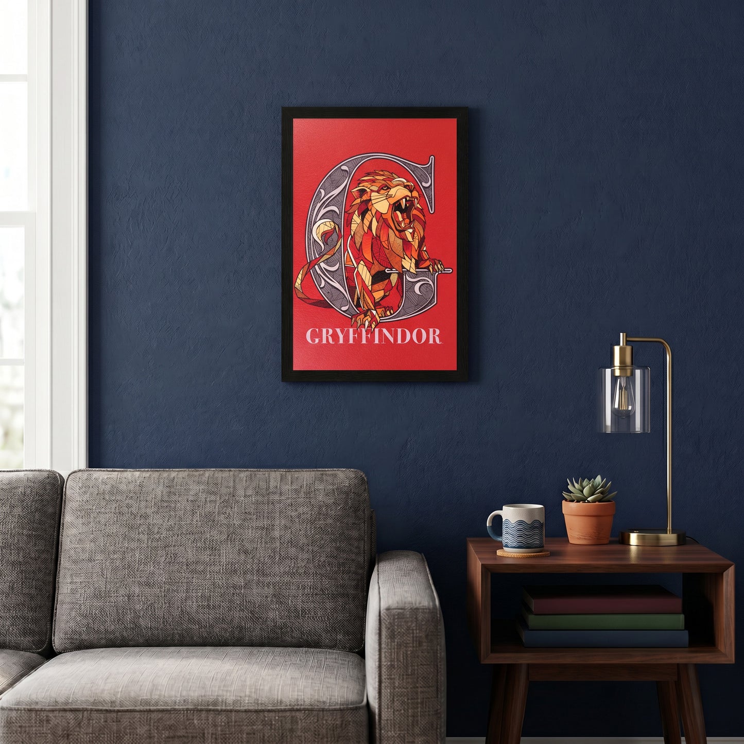 Harry Potter - Gryffindor Crest-Lion - 11x17 Framed Gel Coat