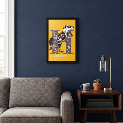 Harry Potter - Hufflepuff-Badger - 11x17 Framed Gel Coat