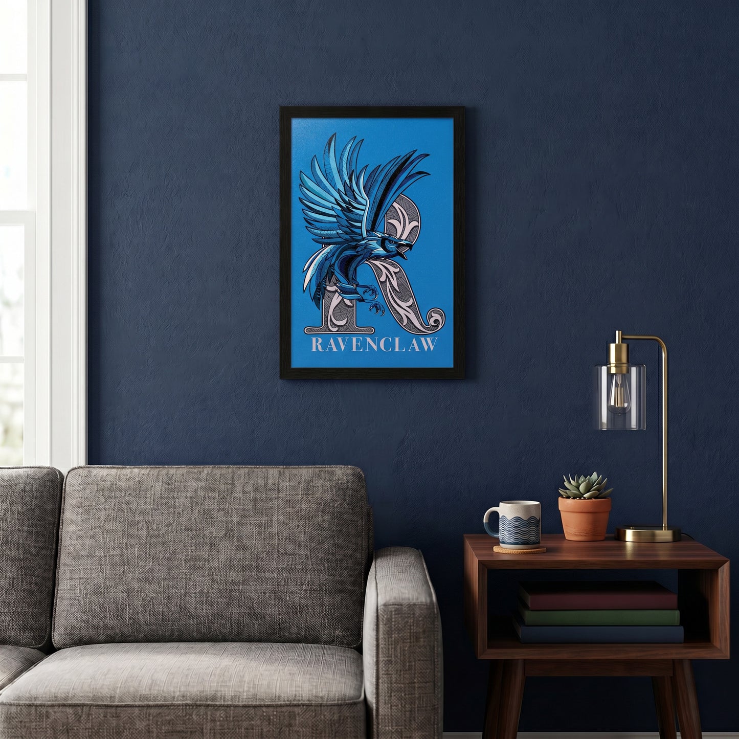 Harry Potter - Ravenclaw-Raven - 11x17 Framed Gel Coat