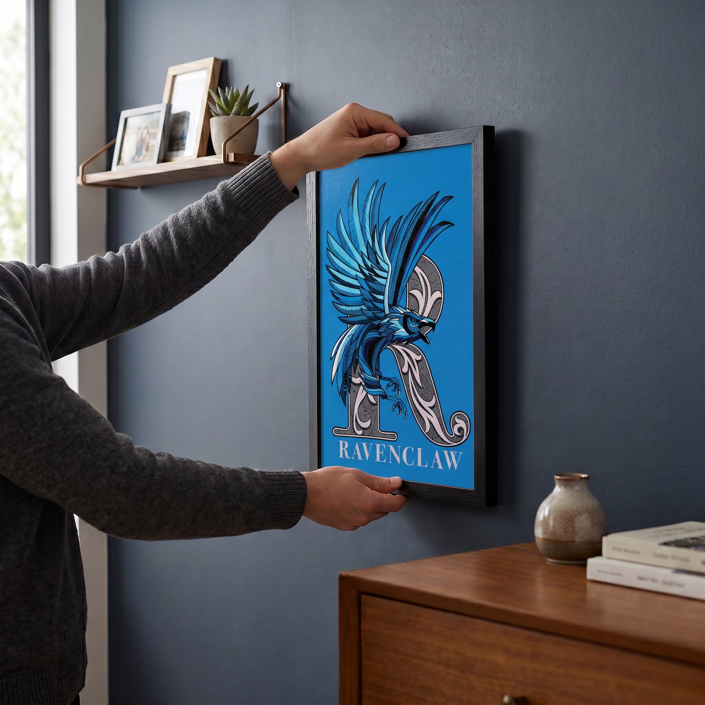 Harry Potter - Ravenclaw-Raven - 11x17 Framed Gel Coat