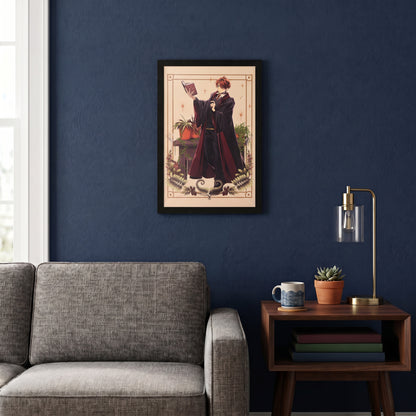 Harry Potter - Ron-Reading - 11x17 Framed Gel Coat