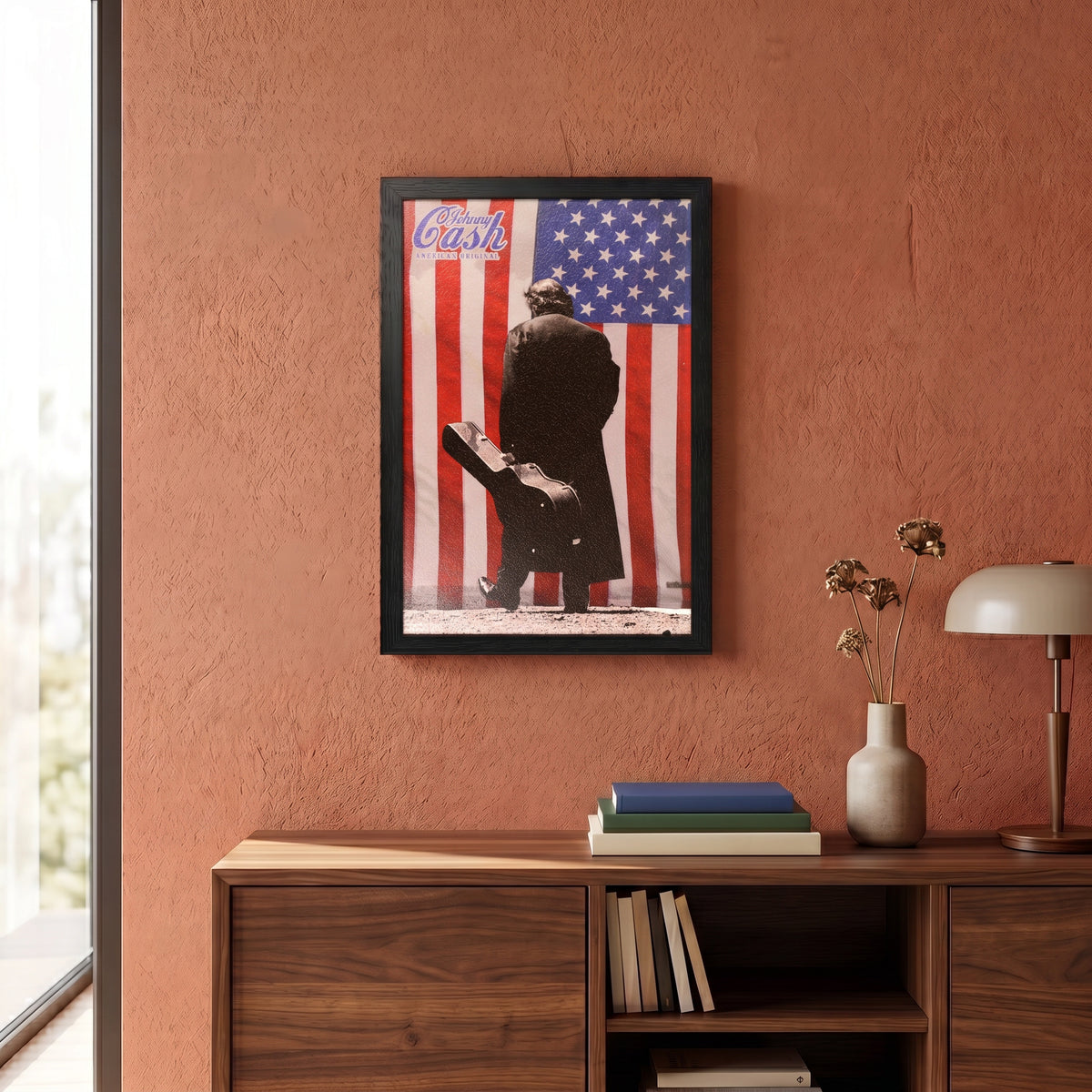 Johnny Cash - An American Walk - 11x17 Framed Gel Coat