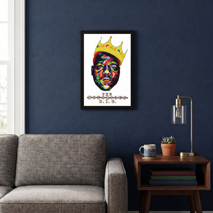 Notorious BIG - Minimalist Crown - 11x17 Framed Gel Coat
