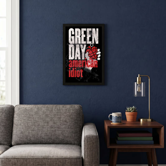 Green Day - American Idiot - 11x17 Framed Gel Coat