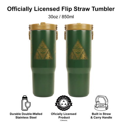 The Legend of Zelda™ – Icons 30oz Flip Straw Tumbler