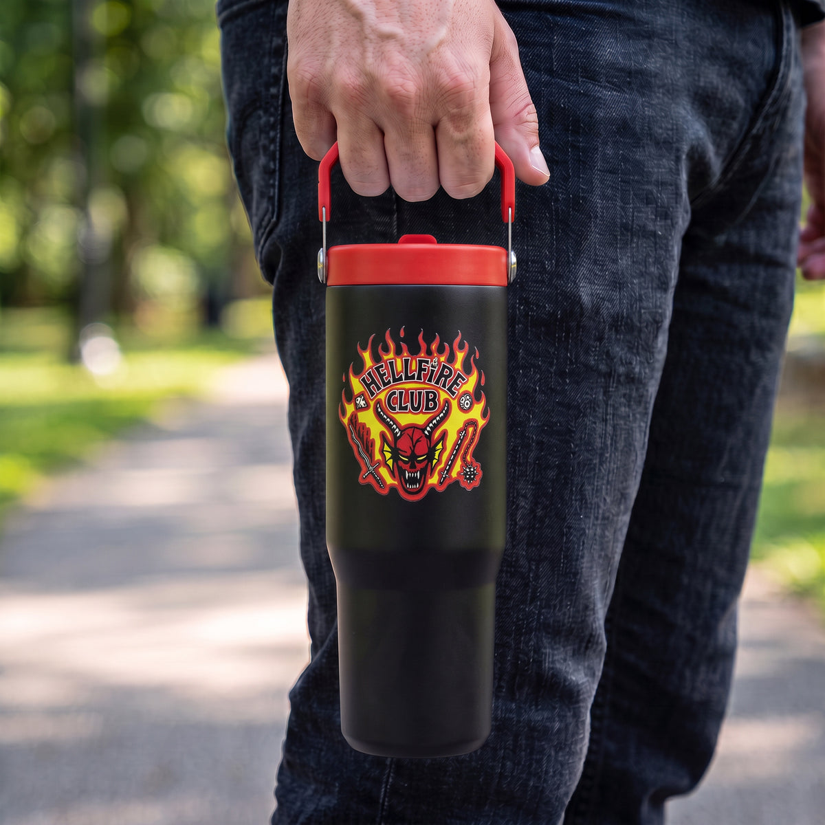 Stranger Things™ – Hellfire Club 30oz Flip Straw Tumbler