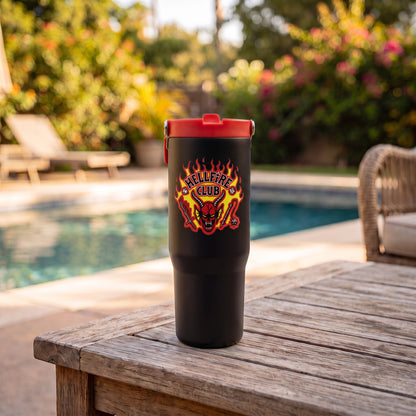 Stranger Things™ – Hellfire Club 30oz Flip Straw Tumbler