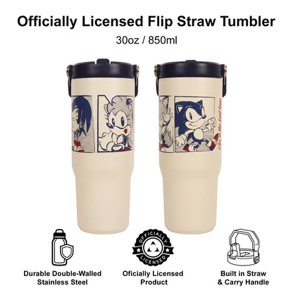 Classic Sonic™ - Fast Lane 30oz Flip Straw Tumbler
