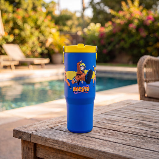 Naruto Shippuden – Naruto Poses 30oz Flip Straw Tumbler