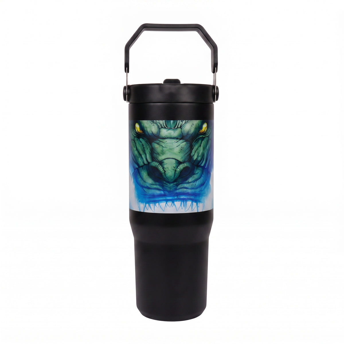 Godzilla™ – Blue Flames 30oz Flip Straw Tumbler