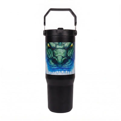 Godzilla™ – Gobelet à paille rabattable Flammes Bleues 30 oz