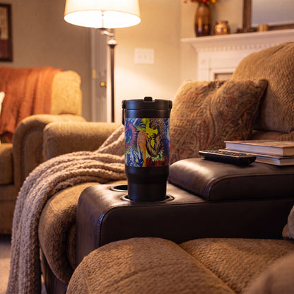 Godzilla™ – Blue Flames 30oz Flip Straw Tumbler