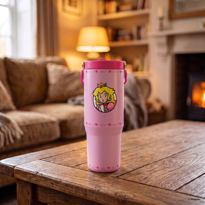 Super Mario™ – Princess Peach Star Power 30 oz Flip Straw Tumbler