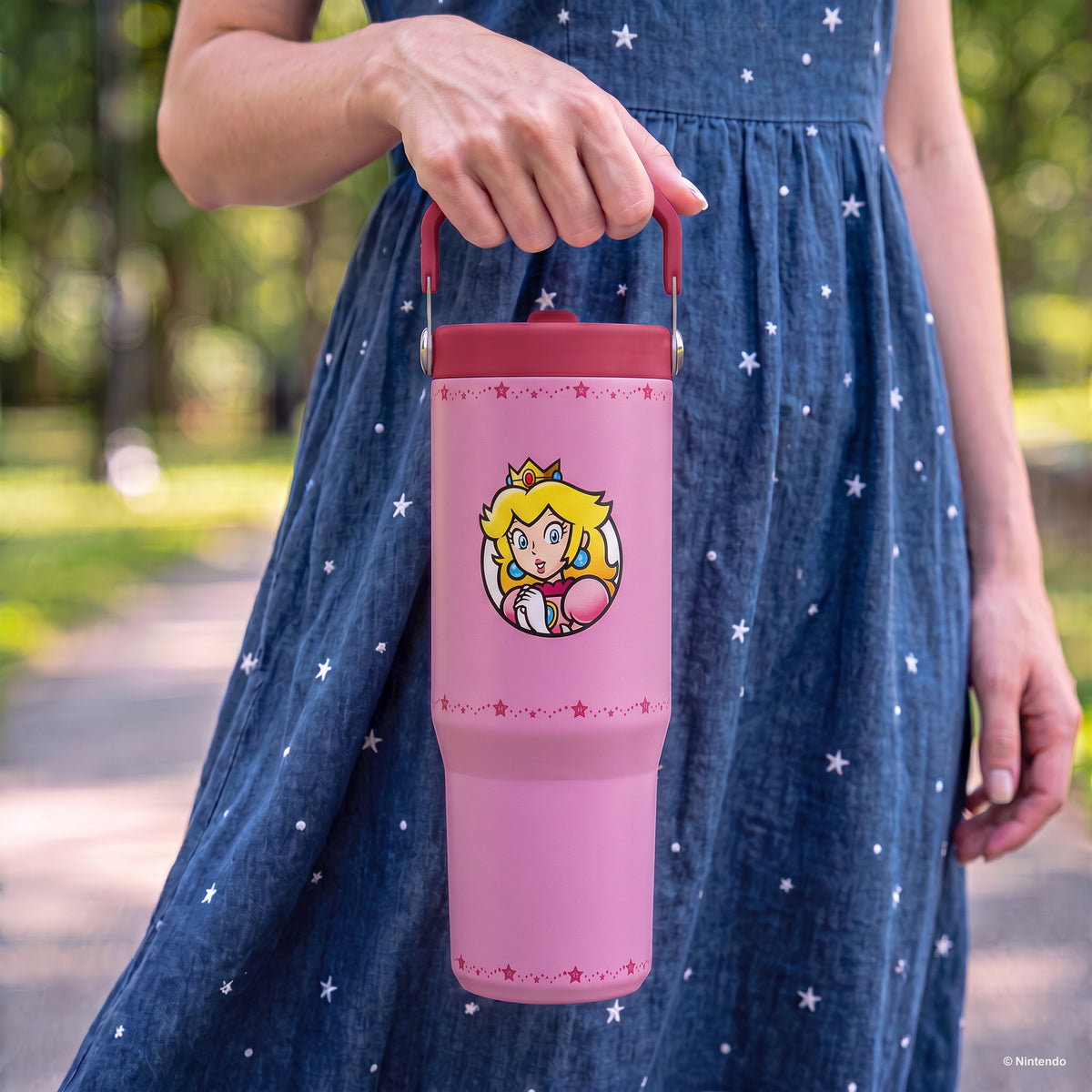 Super Mario™ – Princess Peach Star Power 30 oz Flip Straw Tumbler