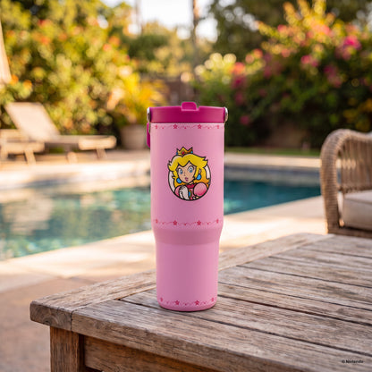 Super Mario™ – Princess Peach Star Power 30 oz Flip Straw Tumbler
