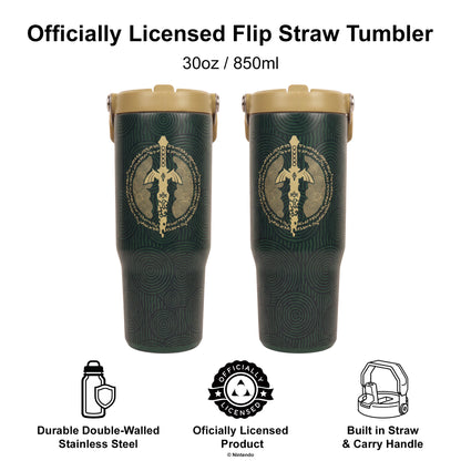 Zelda™ – Corrupted Sword 30oz Flip Straw Tumbler