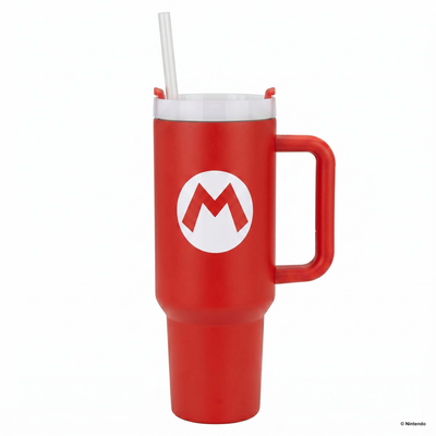 Super Mario- Mario Icon 40oz Stainless Steel Tumbler