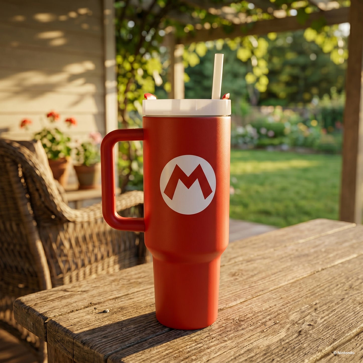 Super Mario- Mario Icon 40oz Stainless Steel Tumbler