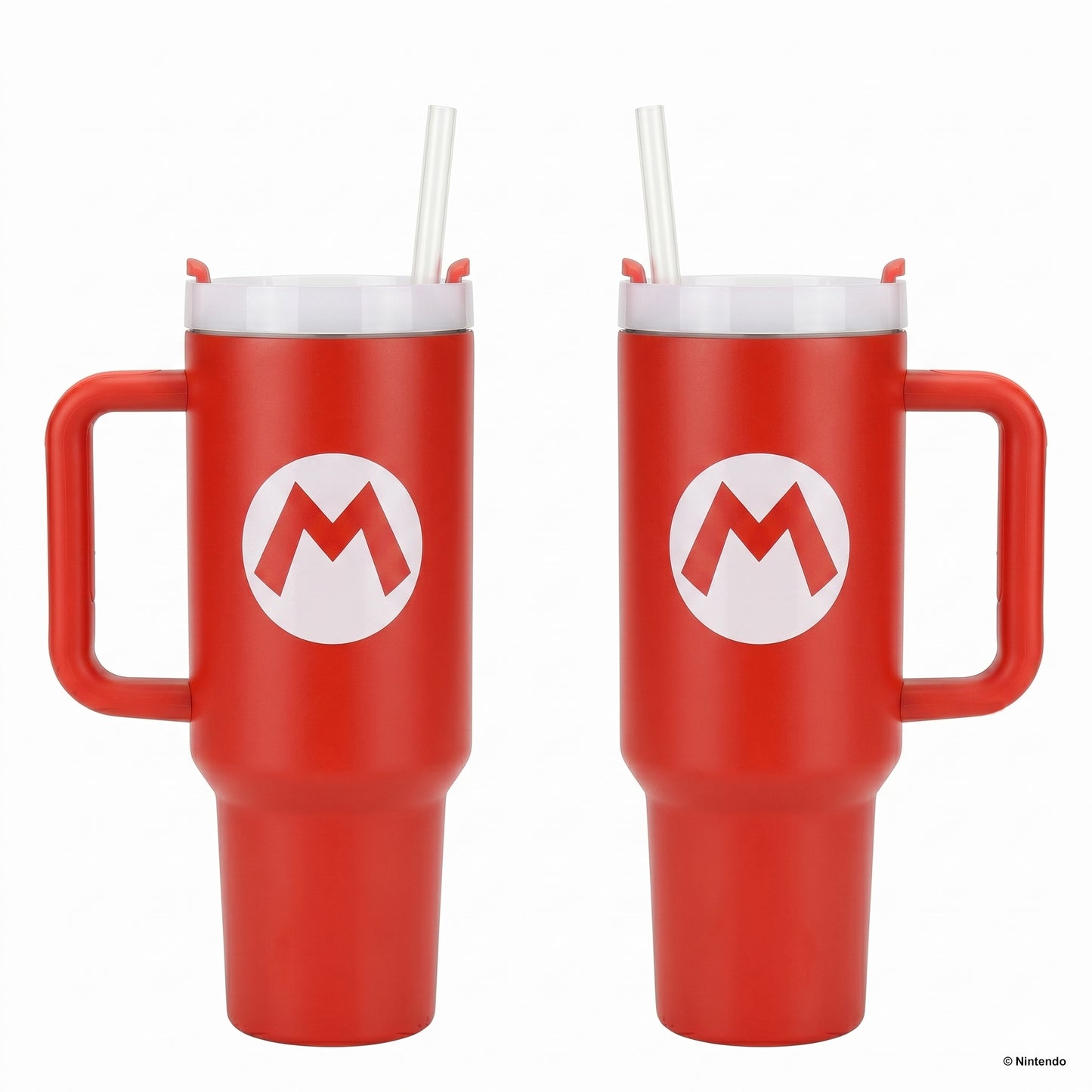 Super Mario- Mario Icon 40oz Stainless Steel Tumbler