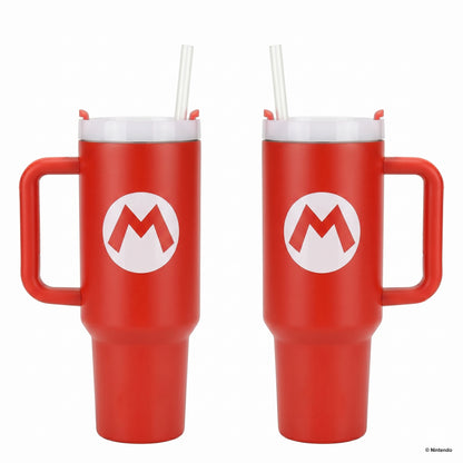 Super Mario- Mario Icon 40oz Stainless Steel Tumbler
