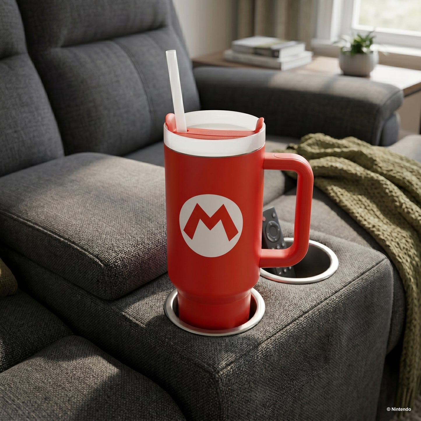Super Mario- Mario Icon 40oz Stainless Steel Tumbler