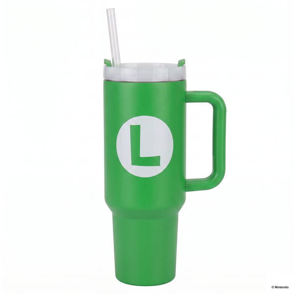 Super Mario- Luigi Icon 40oz Stainless Steel Tumbler