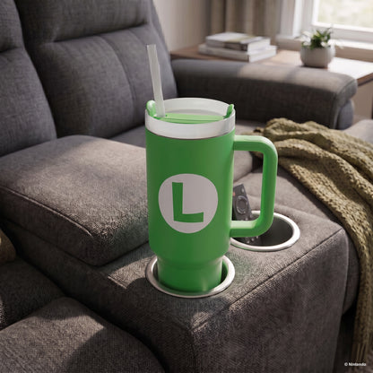 Super Mario- Luigi Icon 40oz Stainless Steel Tumbler