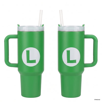 Super Mario- Luigi Icon 40oz Stainless Steel Tumbler