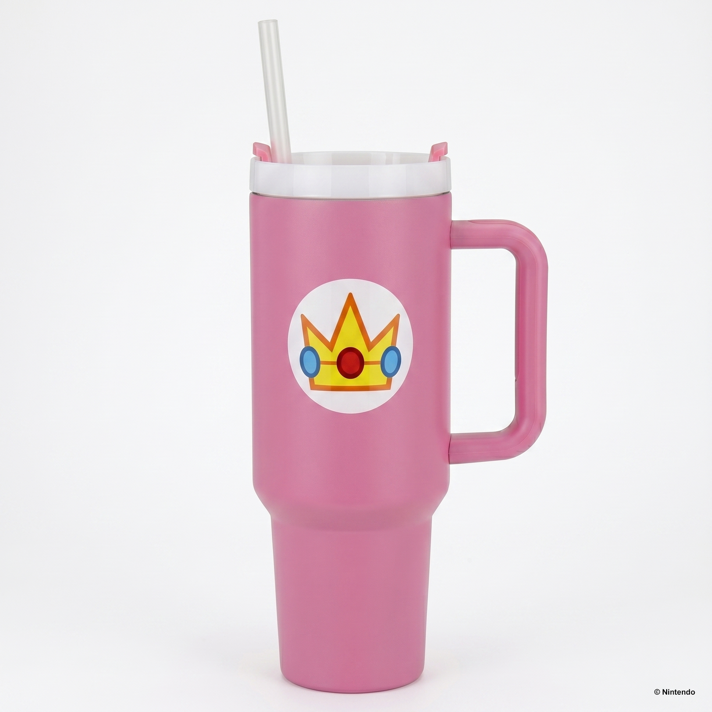 Super Mario- Peach Icon 40oz Stainless Steel Tumbler