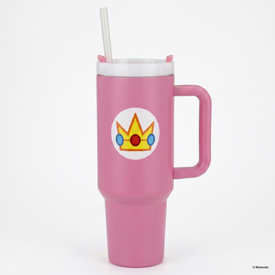 Super Mario- Peach Icon 40oz Stainless Steel Tumbler