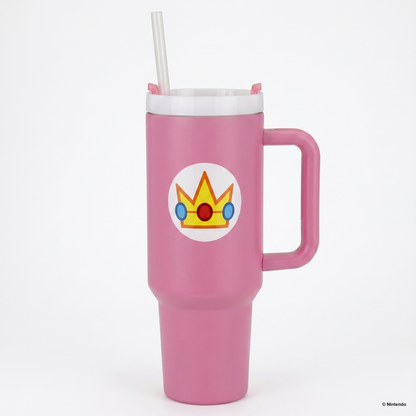 Super Mario- Peach Icon 40oz Stainless Steel Tumbler