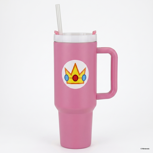 Super Mario- Peach Icon 40oz Stainless Steel Tumbler