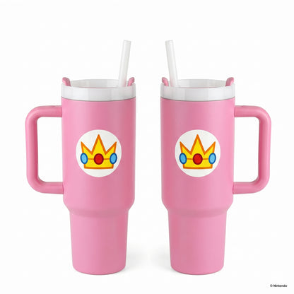Super Mario- Peach Icon 40oz Stainless Steel Tumbler