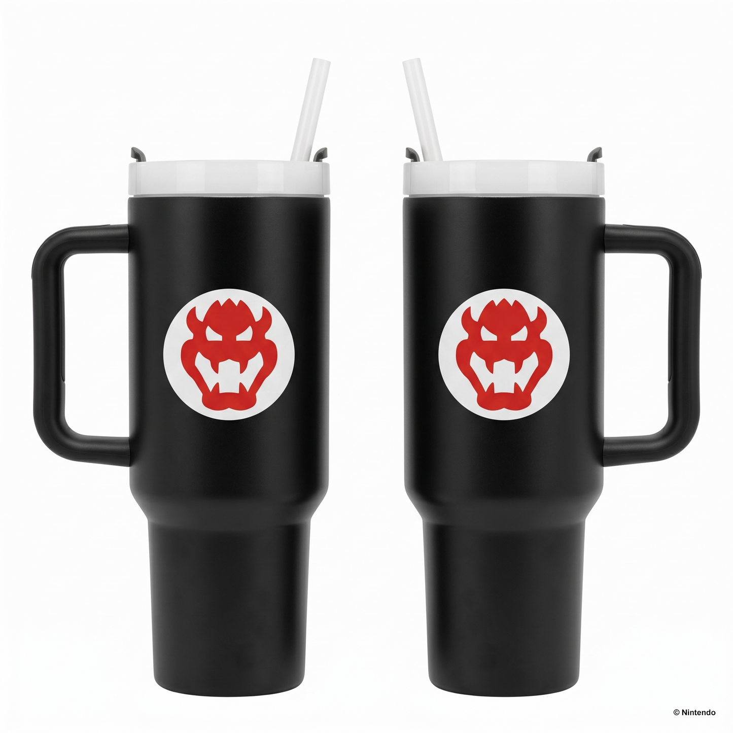 Super Mario- Bowser Icon 40oz Stainless Steel Tumbler