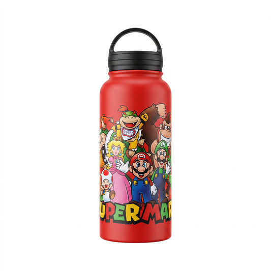 Super Mario™ – Mario Group (Red) 33oz Stainless Steel Water Bottle