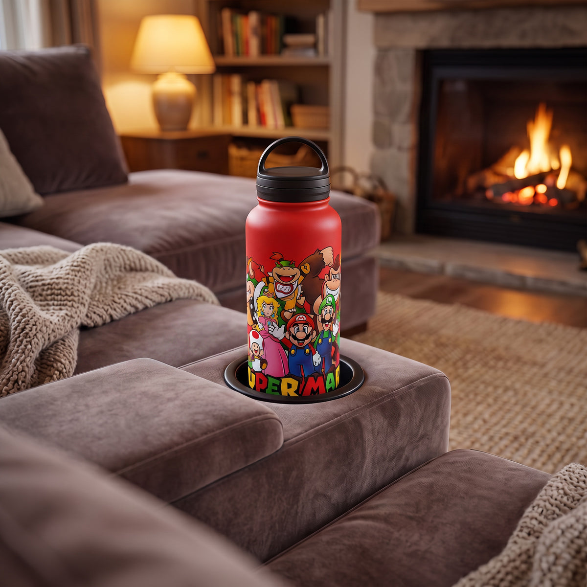 Super Mario™ – Mario Group (Red) 33oz Stainless Steel Water Bottle