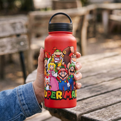 Super Mario™ – Mario Group (Red) 33oz Stainless Steel Water Bottle